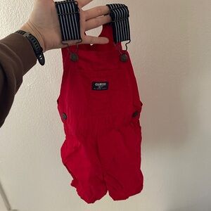 OshKosh B'gosh Bright Red Kids Overalls